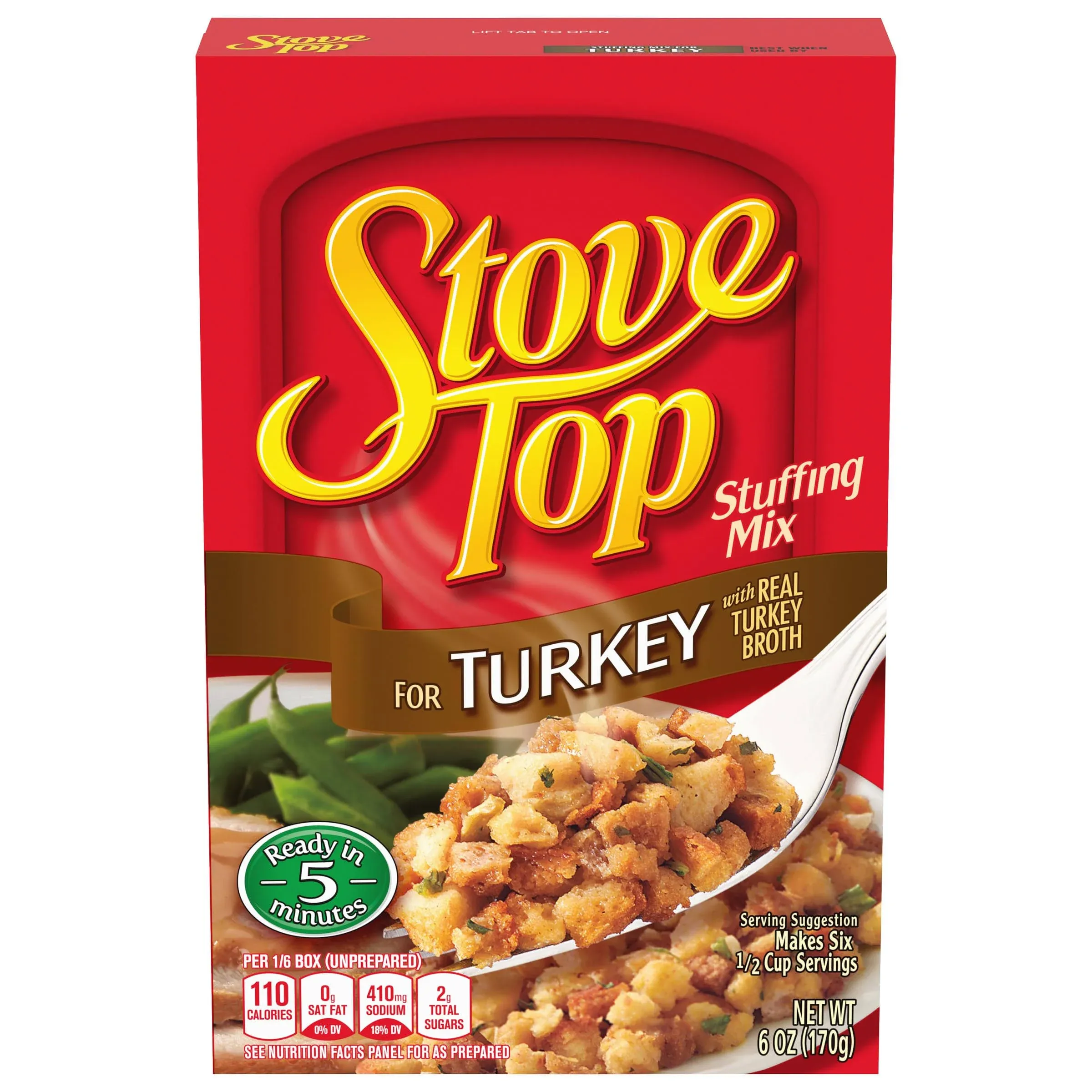 Stove Top Stuffing Mix, For Turkey - 6 oz