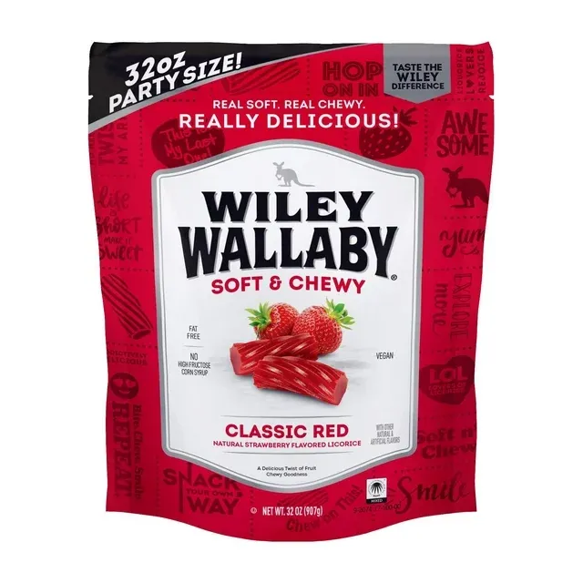 Wiley Wallaby Licorice Red