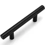 OYX 25 Pack Matte Black Cabinet Pulls Stainless Steel Cabinet Handles 5 inch Length Matte Black Drawer Pulls 3inch Hole Center K