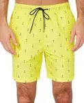 Nautica Men's Quick-Dry Anchor-Print 8" Swim Trunks - Blazing Yellow