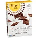 Simple Mills Chocolate Brownie Seed & Nut Flour Sweet Thins - 4.25 oz