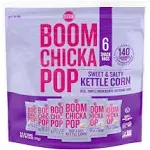 Angie's Boomchickapop Kettle Corn, Sweet & Salty, Snack Packs - 6 pack, 1 oz bags