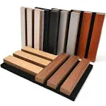 Art3d 4-Piece Wood Slat Acoustic Panels