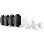 Arlo Pro 4 Spotlight 4 Camera Security Bundle - White