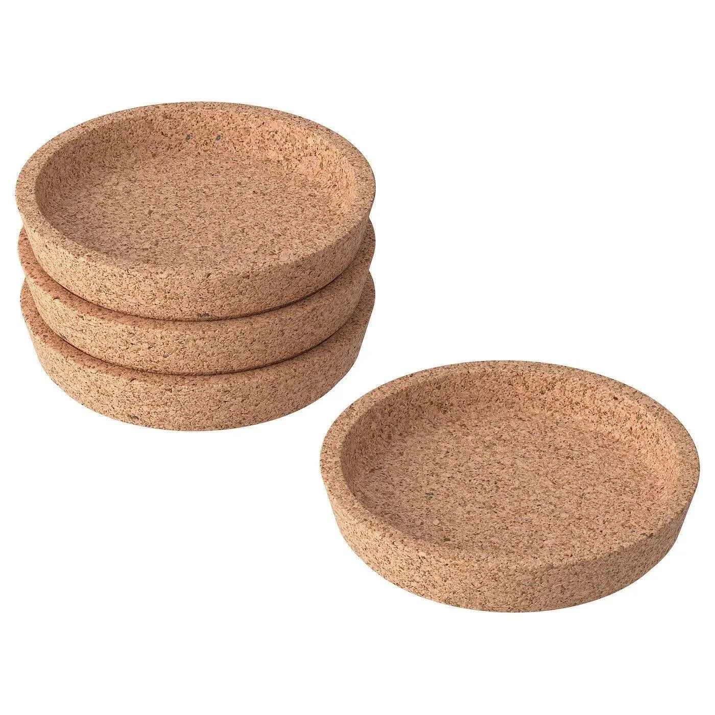 2 IKEA 365+ Cork Coaster 3 1/2&#034; diameter Coffee Mug Cup Tea - 2 Total Coasters