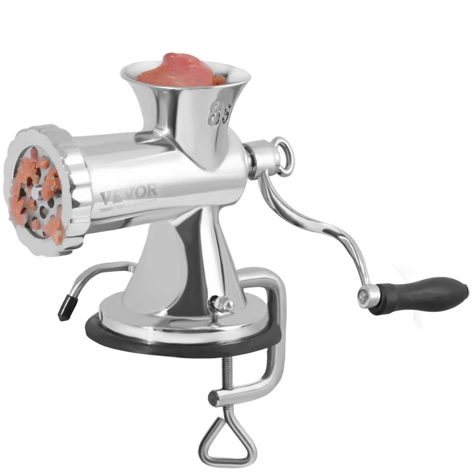 VEVOR Manual Meat Grinder 304 Stainless Steel Hand Meat Grinder with Suction Cup + Steel Table Clamp Meat Mincer Sausage Maker - AliExpress 