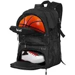 Basketball Backpack Large Sports Bag with Separate Ball holder Shoes compartment