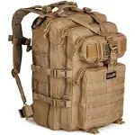 24BattlePack Tactical Backpack | 1 to 3 Day Assault Pack | Combat Veteran Owned Company |40L Bug Out Bag (Coyote Brown)