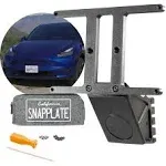 SnapPlate+ (Model Y) Front License Plate Holder - Strength-Optimized, Anti-Theft, Removable, Height-Adjustable, USA Made and Patented - for 2020-2025 Tesla Model Y - No Drilling, No Adhesives