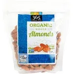 Organic California Almonds, 10 Ounce, No Salt Added - Perfect On-the-Go Snack