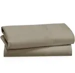 California Design den Luxuriously Soft Hotel Quality 600 Thread Count, 100% Cotton Set of 2 Cases, King size, Taupe, Brown