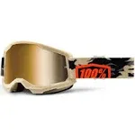 100 Percent Strata 2 Goggles Gold Lens Kombat