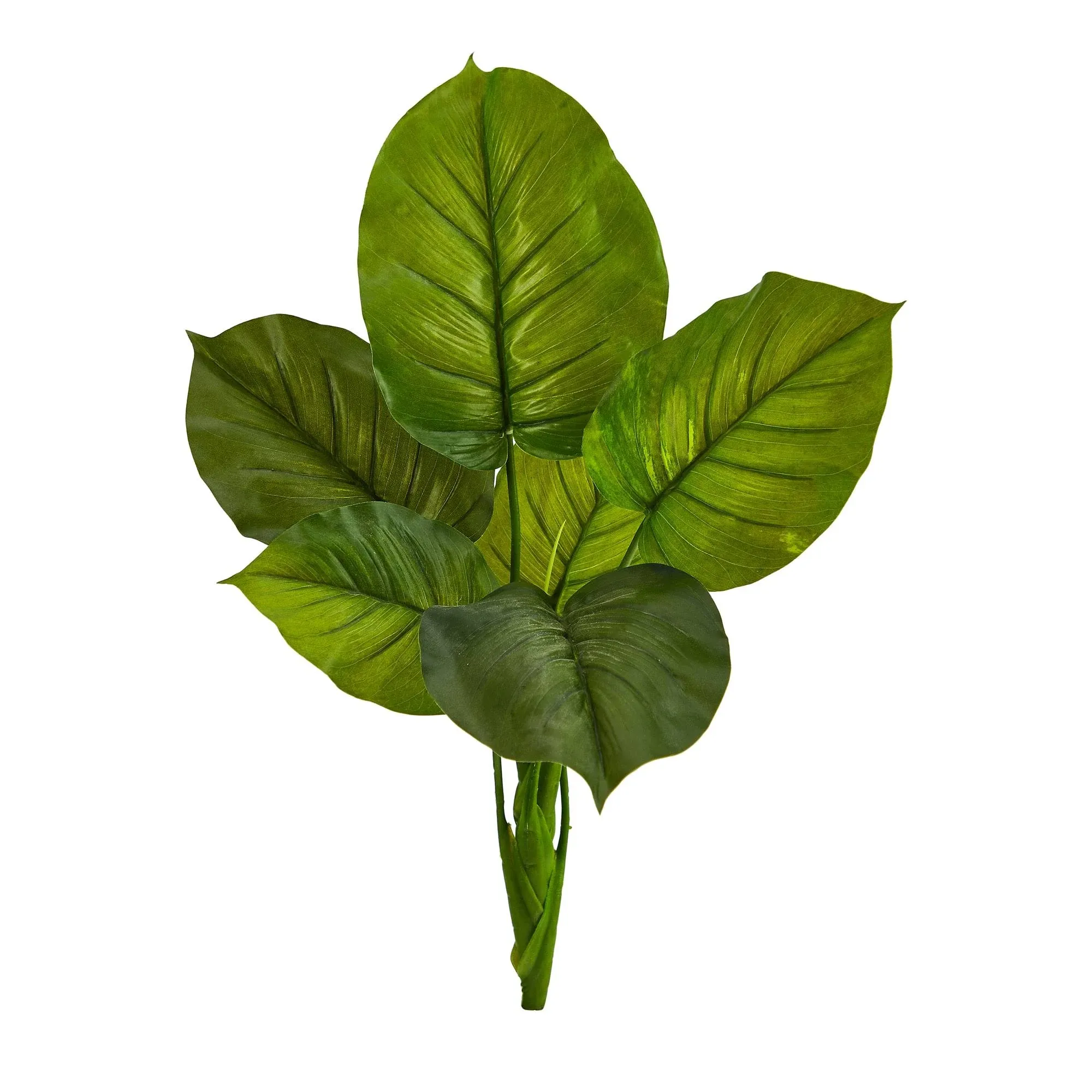 27" Large Philodendron Leaf Artificial Bush Plant, Set of 4 - Modern - Artificial Plants And Trees - by Nearly Natural, Inc. | Houzz