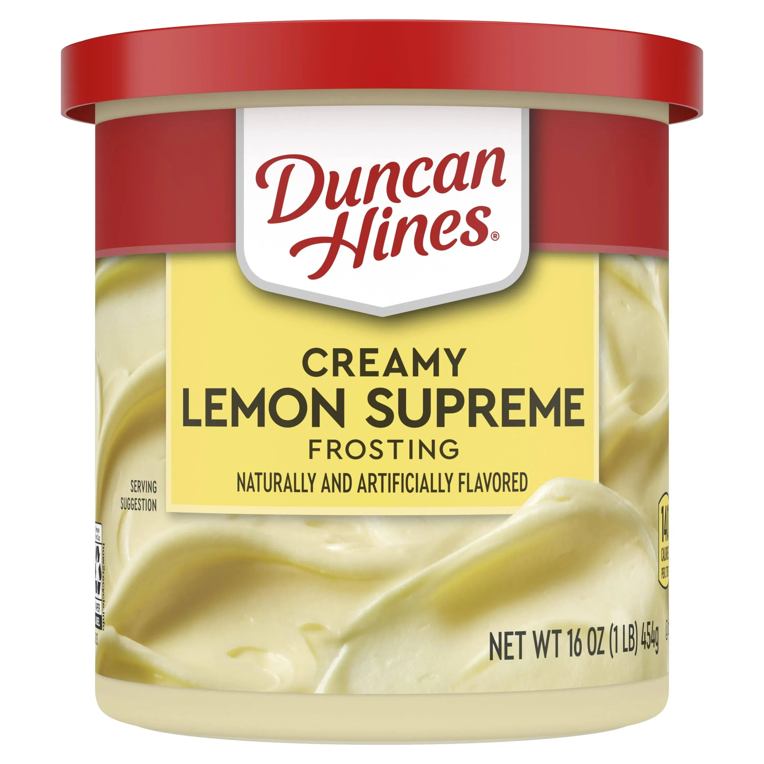 Duncan Hines Lemon Supreme Creamy Home-Style Frosting 16 Oz Canister