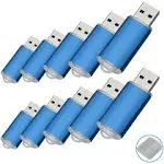 RAOYI 10 Pack 2G 2GB USB Flash Drive USB 2.0 Memory Stick Thumb Drive Pen Drive Blue