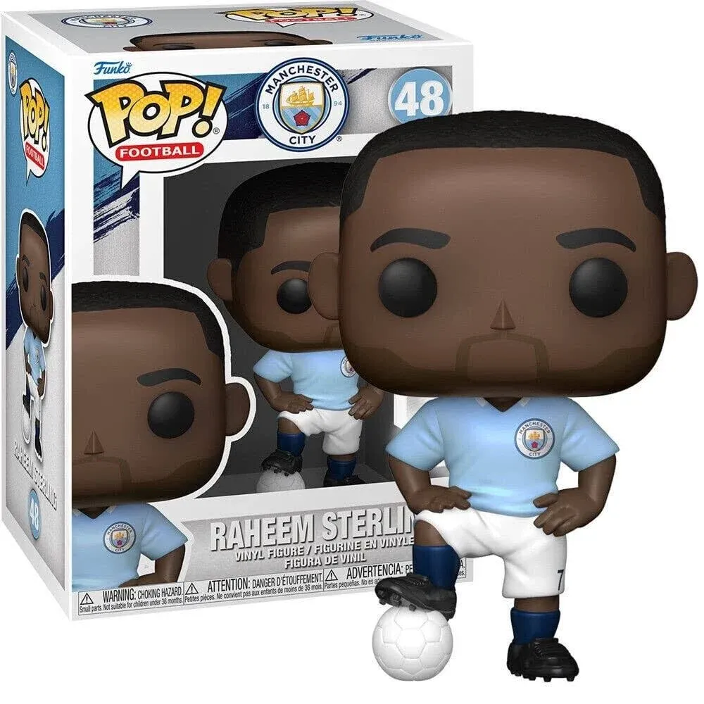 Funko Premier League Manchester City F.C. POP! Football (Soccer) Raheem Sterling Vinyl Figure #48