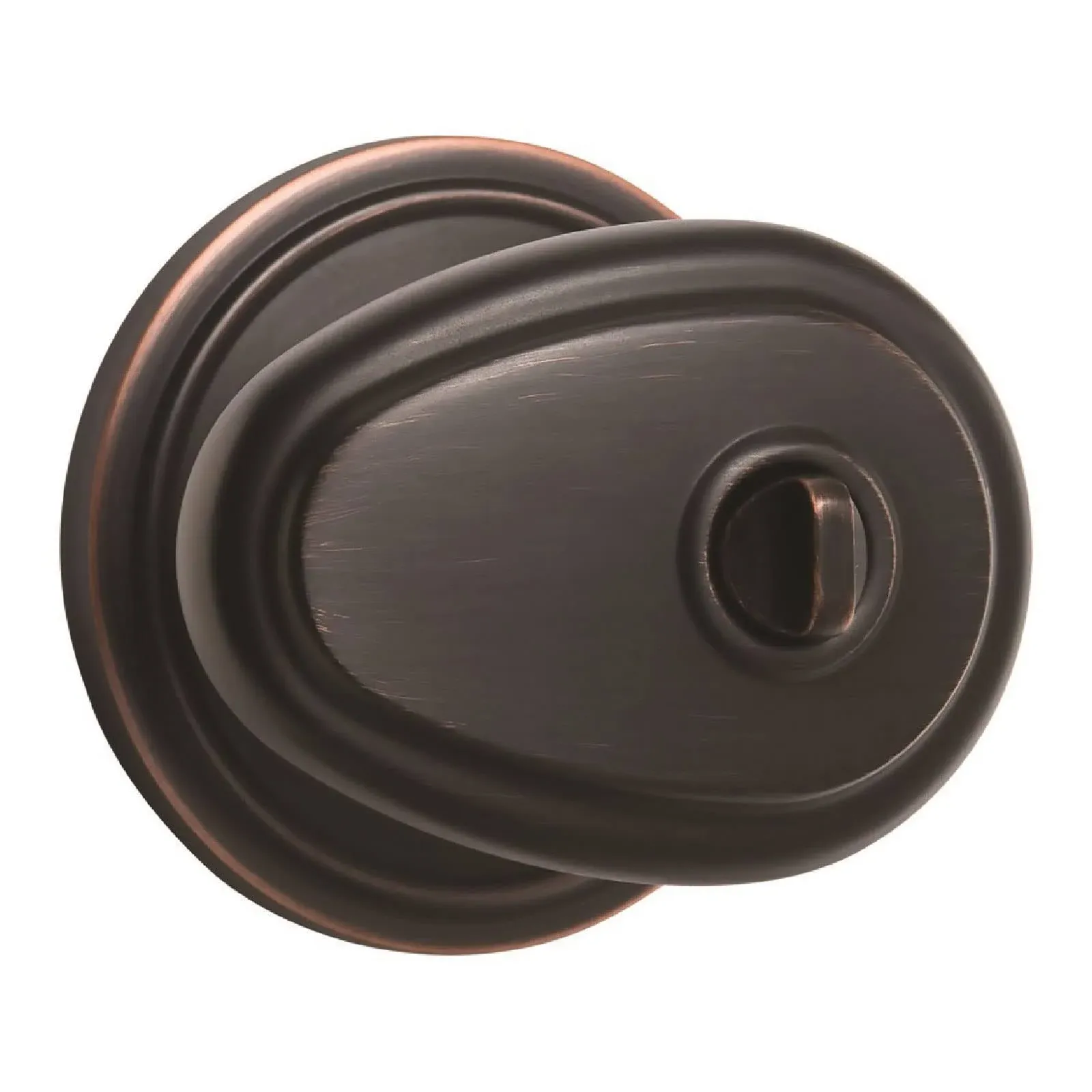 Brinks Push Pull Rotate Lindingham Privacy Knob, Tuscan Bronze