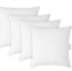 Lane Linen 16x16 Throw Pillow Insert - Set of 4 White Inserts for Decorative Pillow Covers for Bed, Decorative Pillows for Bed, Couch Pillows, Throw