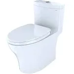 Toto Aquia IV GPF/1.28 GPF Elongated Dual Flush One Piece Toilet MS646124CEMFGN#