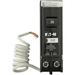 Eaton GFTCB120CS Ground Fault Circuit Breaker Self-Test Single Pole 20-Amp