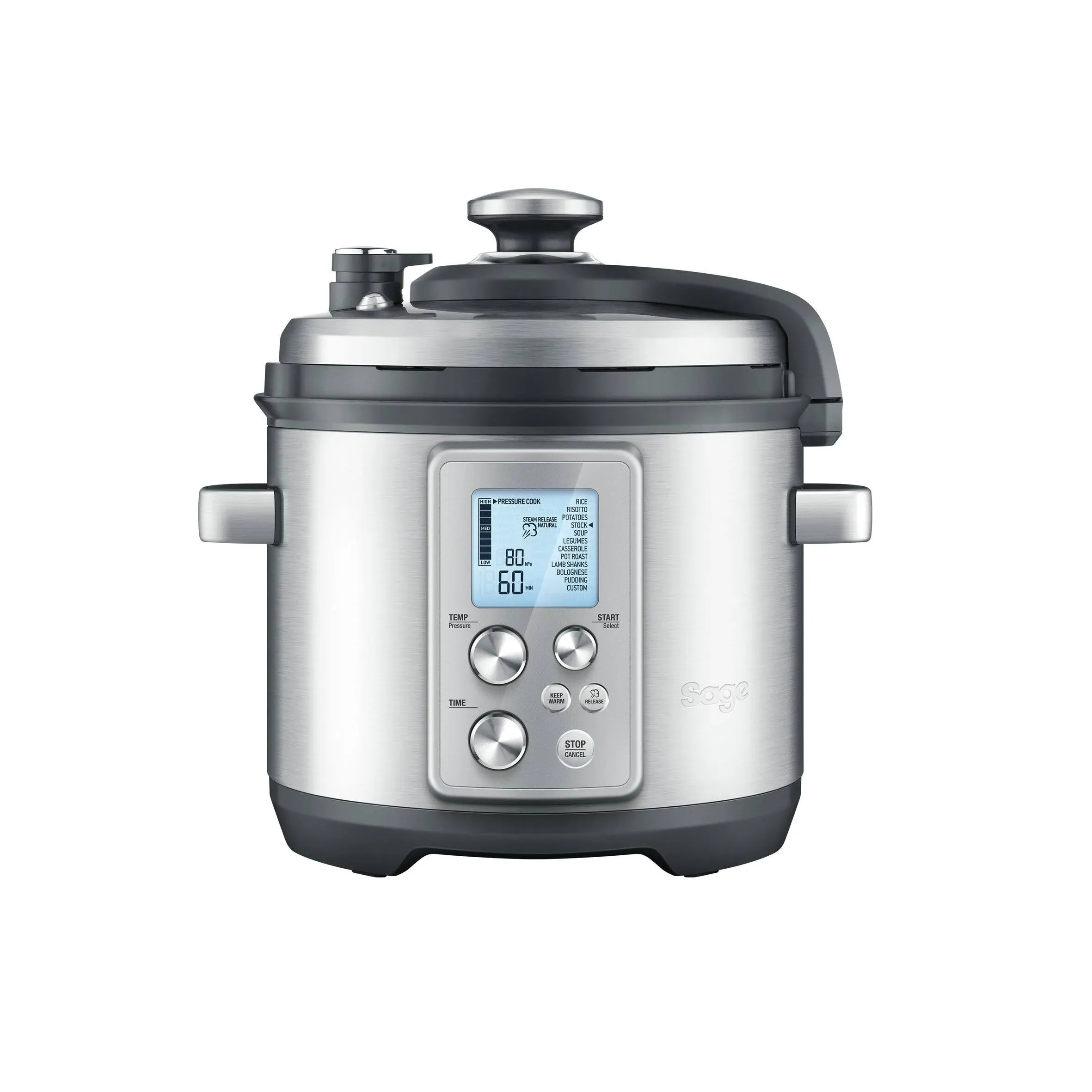 Sage The Fast Slow Pro BPR700BSS Electric Pressure Cooker 6L Stainless Steel.