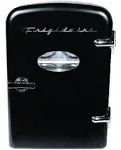 Frigidaire Portable Retro 6-can Mini Fridge EFMIS129, Black