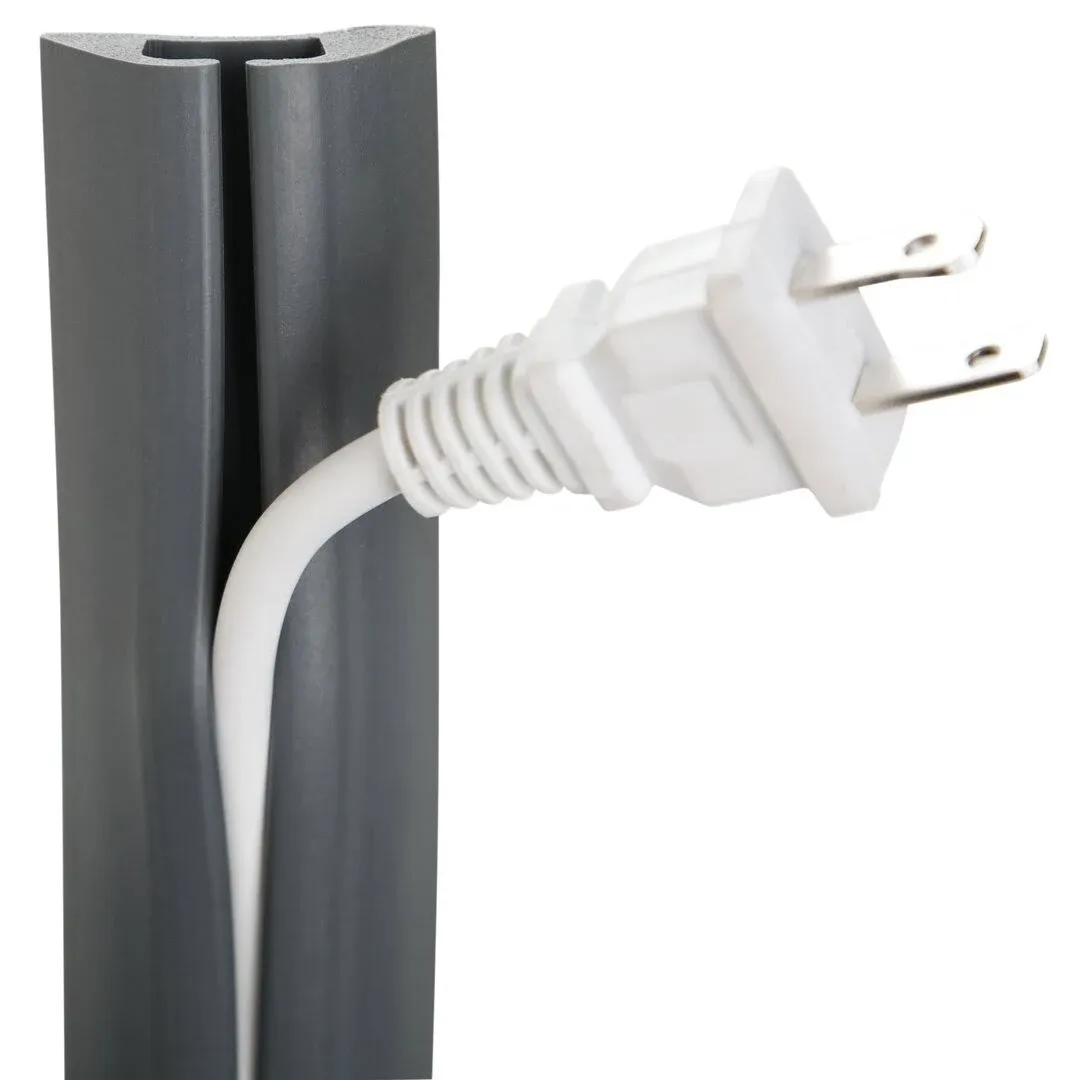 UT Wire 5ft Compact Cord Protector and Concealer Gray