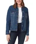 Gloria Vanderbilt Women's Amanda Jacket, Small, Cotton, Denim