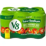 V8 Low Sodium Original 100% Vegetable Juice - 11.5 fl oz