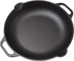 Victoria 13-Inch Cast Iron Skillet, Pre-Seasoned Cast Iron Frying Pan