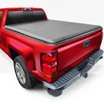 MaxMate Soft Quad-fold Truck Bed Tonneau Cover Compatible with 2007-2013 Chevy Silverado GMC Sierra 1500 (NOT FIT 2007 Classic) | 5'9" (69") Bed | TCC484003