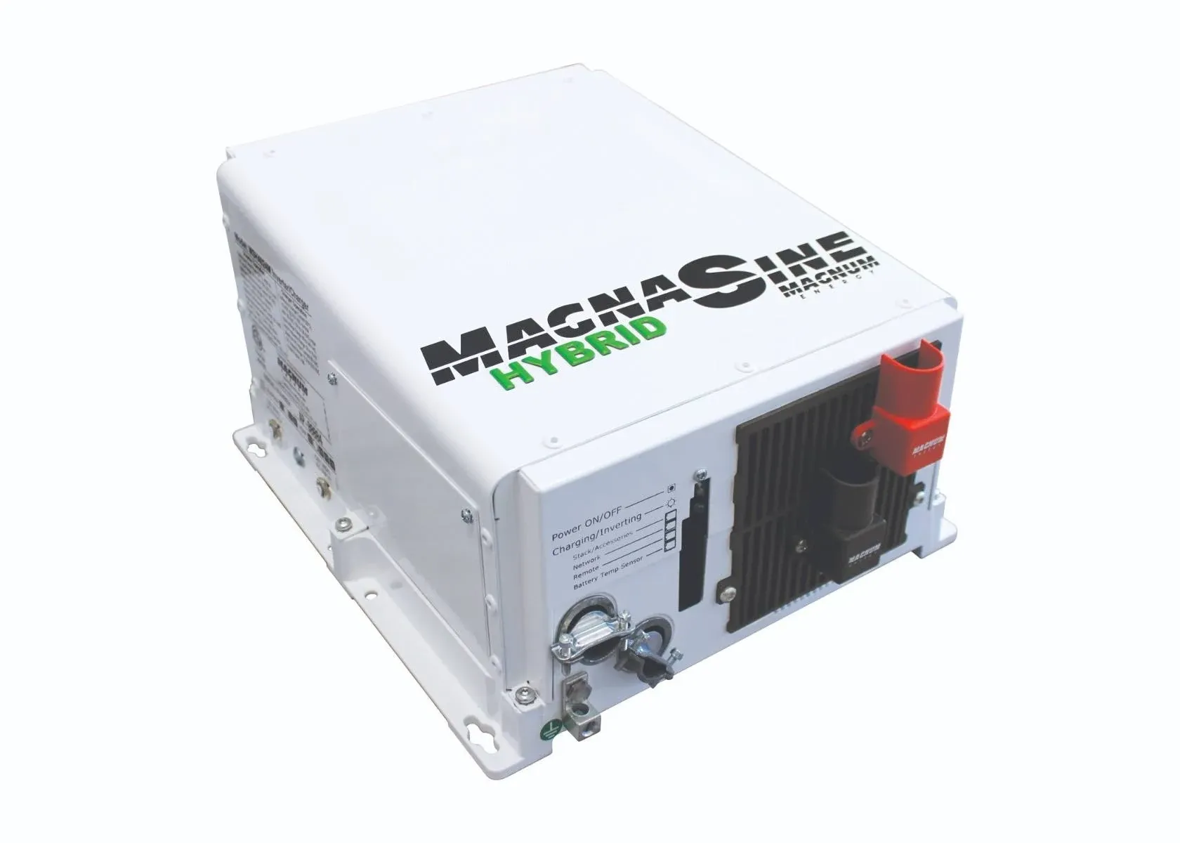 Magnum Energy MSH3012M MSH-Series 3000W 12VDC Pure Sine Hybrid Inverter Charger, Transfer relay capability 60 AAC, Five stage charging capability, Overcurrent protection, Overtemperature protection