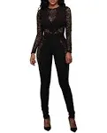 PORRCEY Women Sexy Elegant Sparkly Party Club Night Bodycon Casual Jumpsuits Clubwear Playsuits