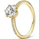 Pandora Clear Sparkling Crown Solitaire Ring 168289C01, 56/7.5