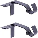 BULK AVAILABLE Kenney Curtain Rod Brackets Matte Black KN76008 Genuine In Box