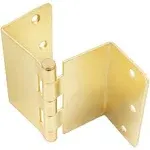 Stone Harbor Hardware, 3.5 inch Swing Clear Offset Door Hinge 1/4" inch Radius / Polished Brass