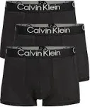 Calvin Klein Men's Ultra-Soft Modern Trunk 3-Pack - Grey - M