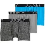 Jockey Men's ActiveStretch 4 inch Boxer Brief - 3 Pack, Size: XL, Gray