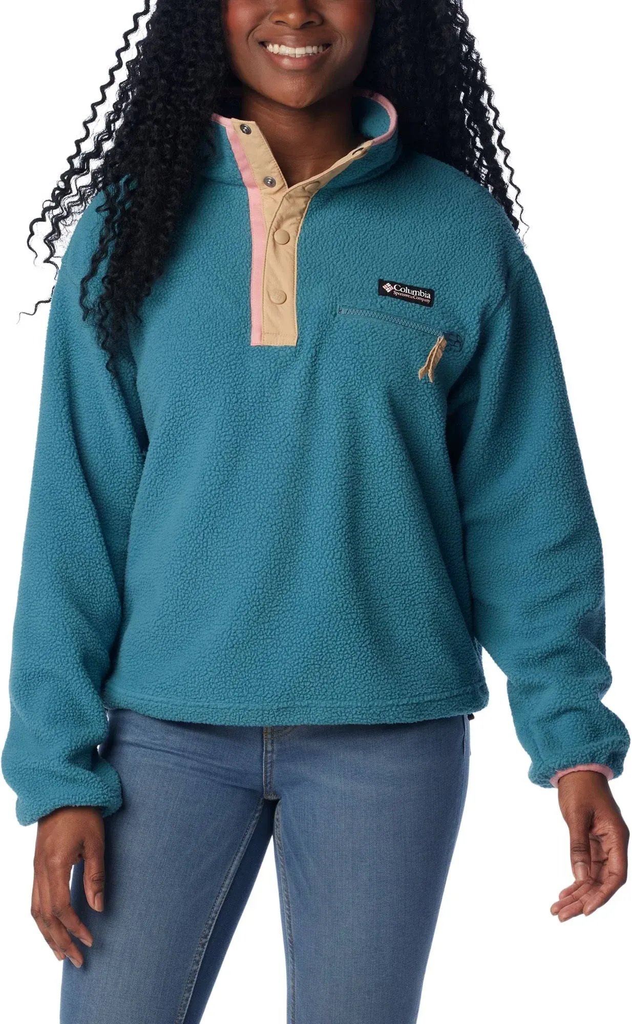 Columbia Women's Helvetia Cropped Half Snap Fleece Pullover