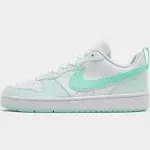 Nike Kids' Grade School Court Borough Low Recraft Shoes, Size 7, Mint Green/White