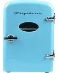 Frigidaire EFMIS129 Portable Retro 6-Can Mini Fridge, Blue