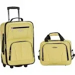 Rockland Fashion Softside Upright Luggage, Lime, 2-Piece Set (14/19)