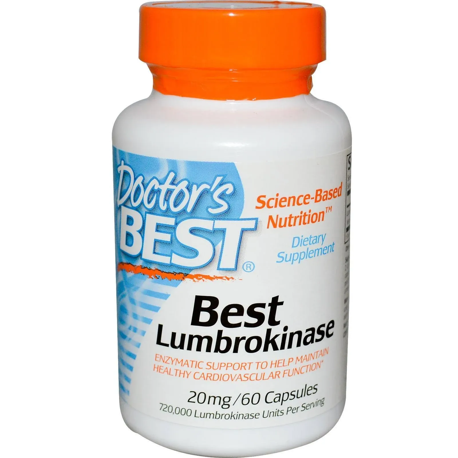 Doctor's Best, Lumbrokinase, 20 mg, 60 Veggie Caps