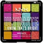 NYX Professional Makeup Ultimate Color Palette For Eyes & Face, I Know That's Bright (0.04 oz, 16 ct)