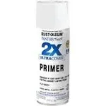 White Primer, Rust-Oleum American Accents 2X Ultra Cover Flat Spray Paint- 12 oz