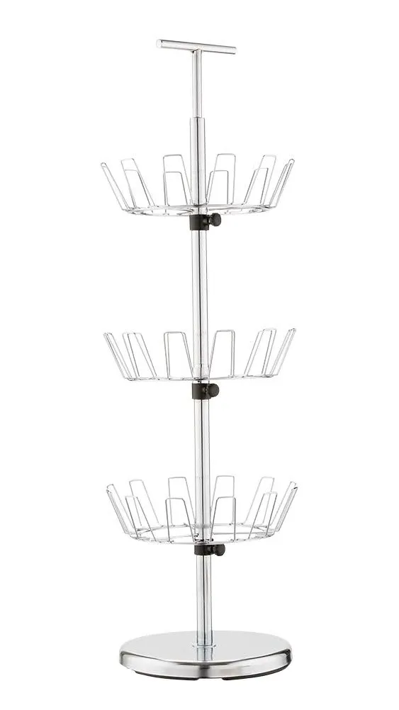 Honey-Can-Do 3 Tier Bronze Shoe Tree SHO-02220 Brown