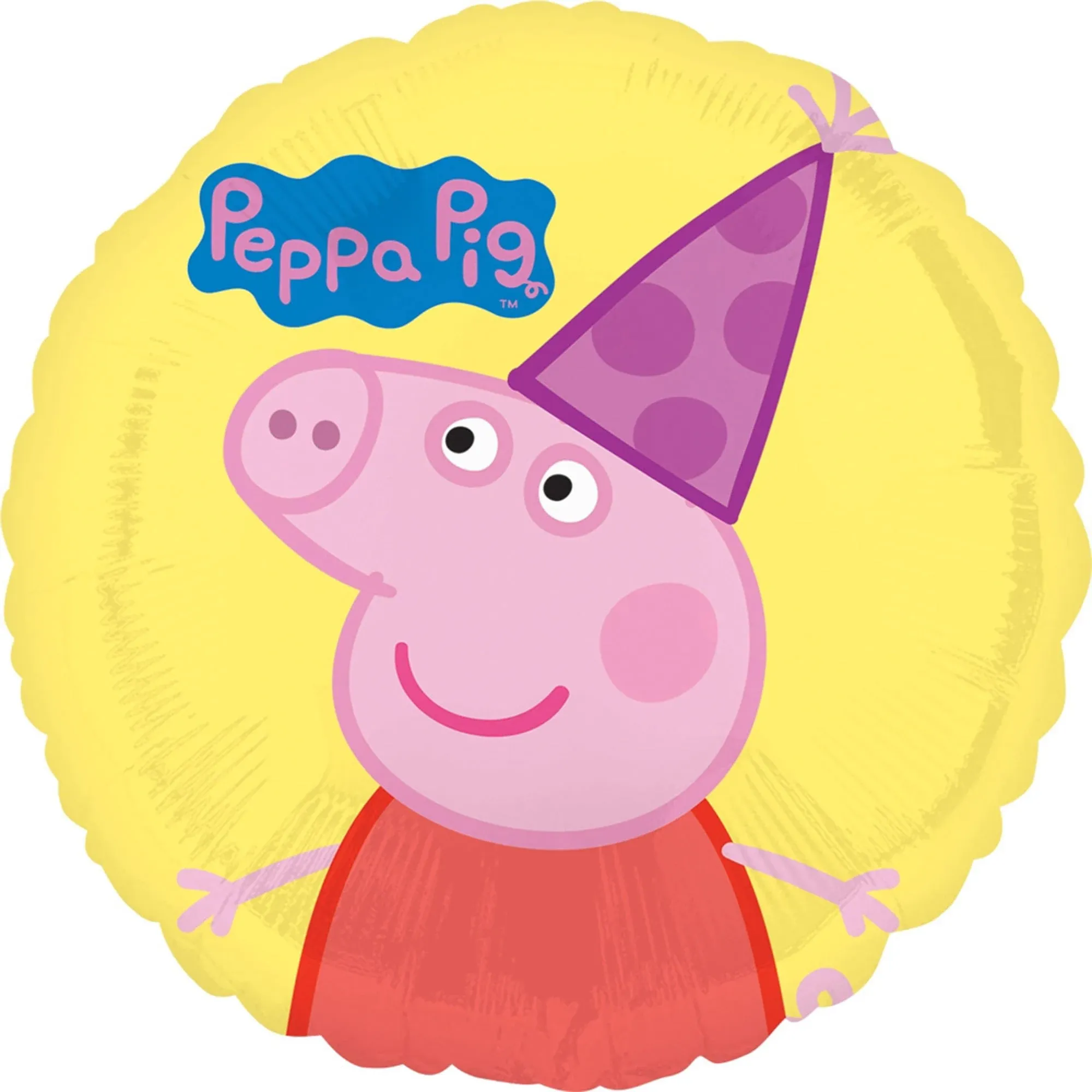 Licensed Peppa Pig Round Foil Balloon 18&quot;