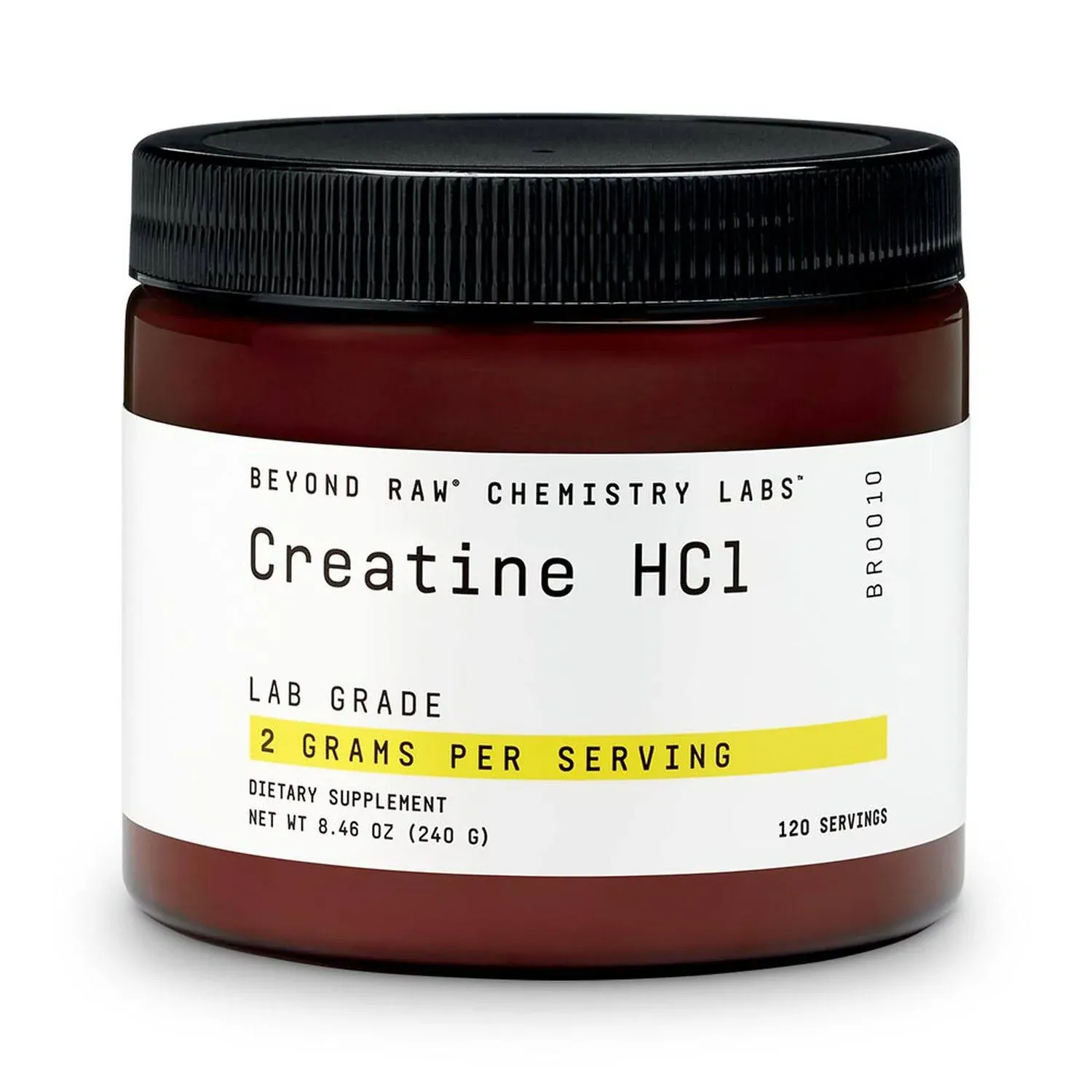 BEYOND RAW Chemistry Labs Creatine HCl Powder | Improves Muscle Performance | 60 Servings