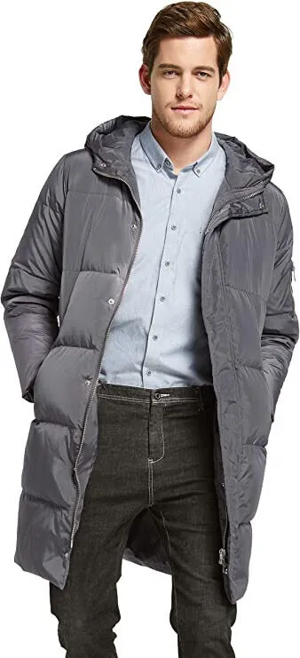 Orolay Men’s Thickened Down Jacket Winter Warm Down Coat, Large