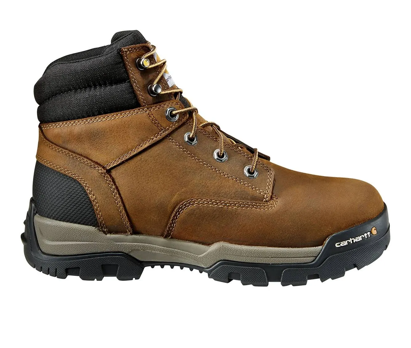 Carhartt Men's Ground Force Waterproof 6 inch Work Boot - Soft Toe - Brown 9.5(W)